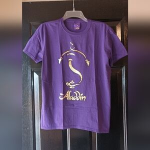 Disney Aladdin Vintage Purple Gold cotton Shirt  Medium